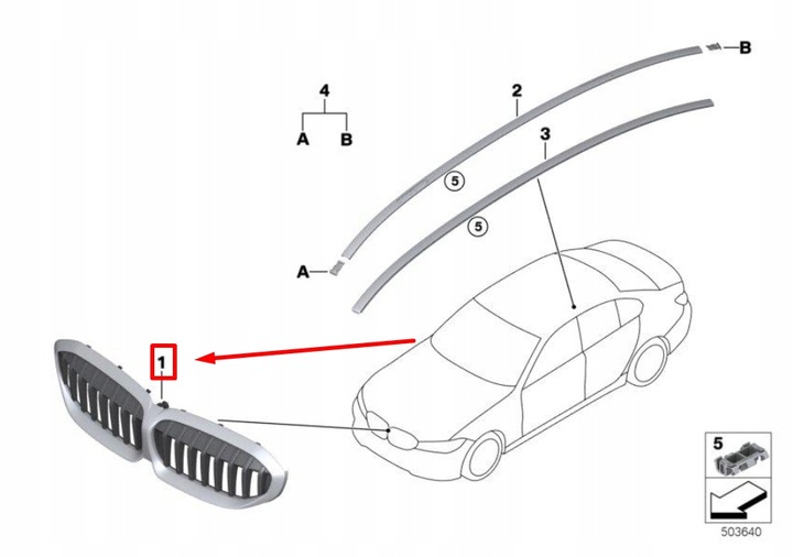 фото №8, Bmw 3 g20, g28 передній upper решітка радіатора 51139448475 9448475