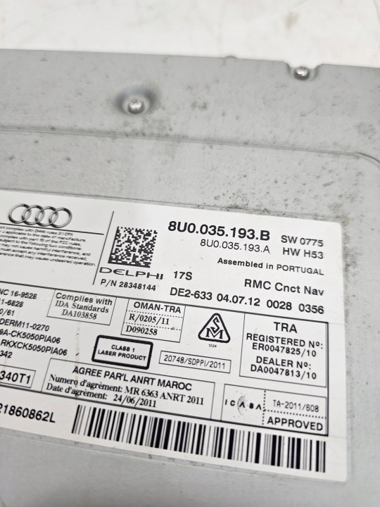 фото №7, Тюнер модуль навигации радио audi q3 8u 8u0035193b