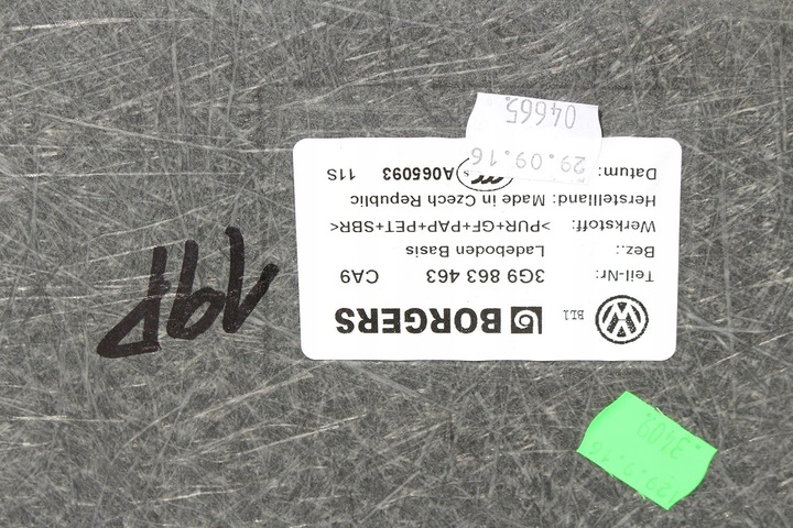 фото №13, Vw passat b8 универсал боковина + ковёр багажника обшивки багажник обивка 3g986