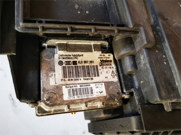 фото №10, Audi q7 4l 05-10 лампа ліва перед ксенон англієць комплектна