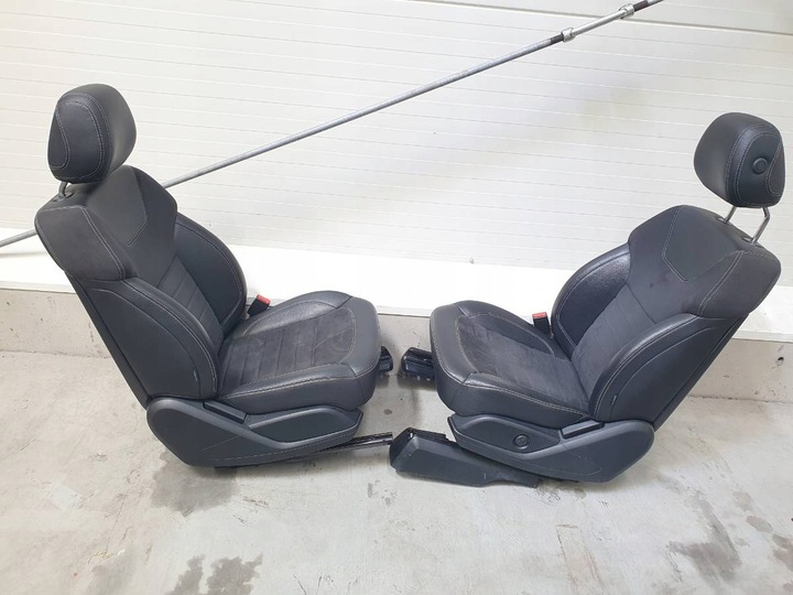 фото №12, Салон сидіння диван обшивки комплект шкіра mercedes ml w166 eu