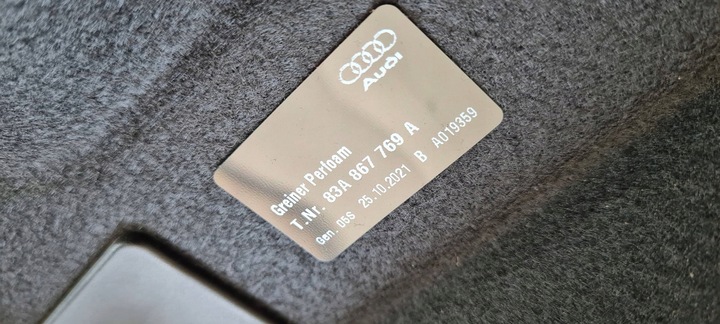 фото №12, Q3 83a полка багажника зад задняя чёрная 22r 83a867769a