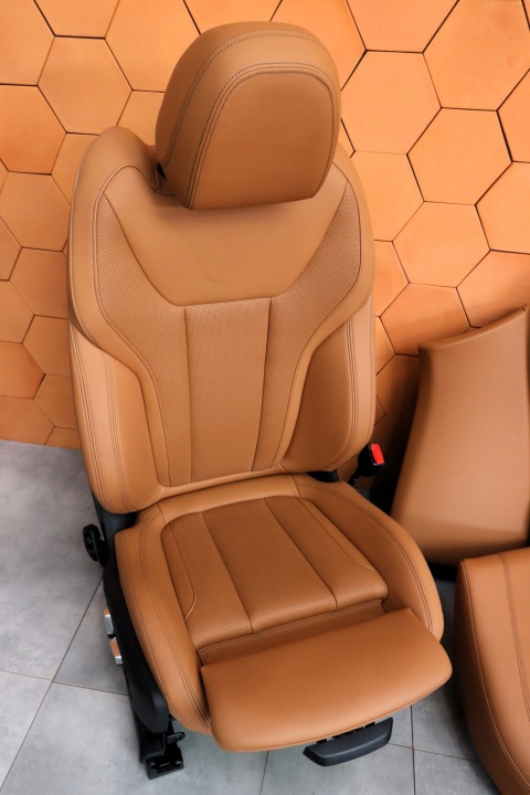 фото №11, Bmw 4' g26 салон сиденья м-пакет память harman кардон sensatec коньяк