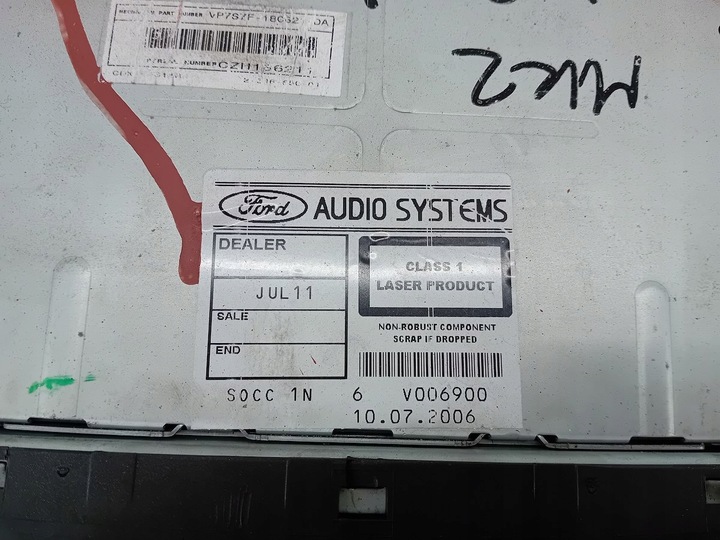 фото №8, Радіо cd ford focus ii 4m5t-18c815-bk cdx-fs214