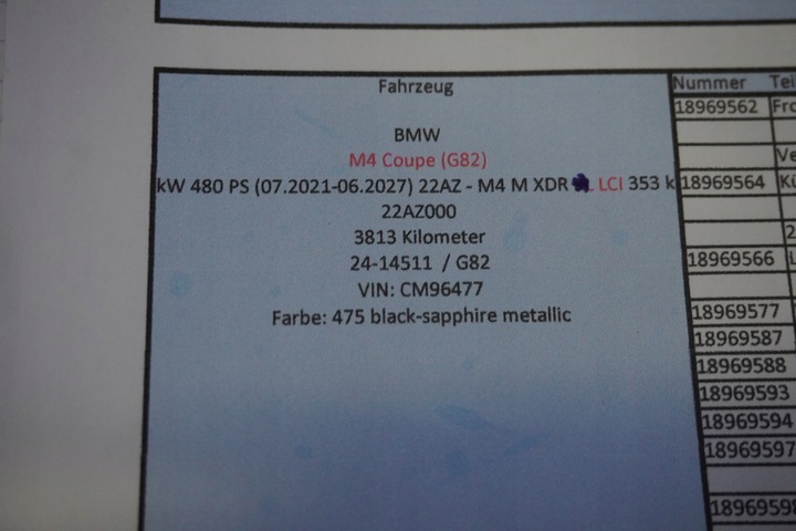 фото №13, Капот pas лампы бампер bmw m4 g82 g83 рестайлинг 475