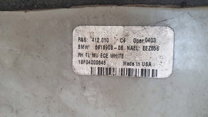 фото №7, Лампа зад правая bmw x5 e53 99-