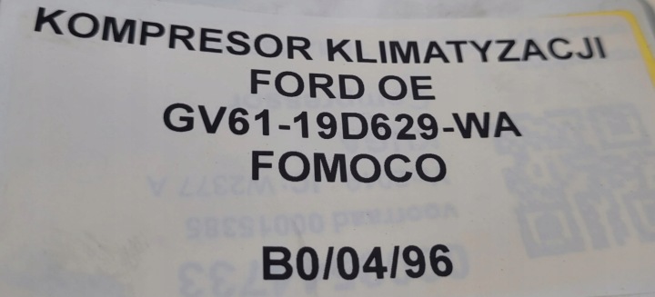 фото №7, Компресор кондиціонера ford gv61-19d629-wa