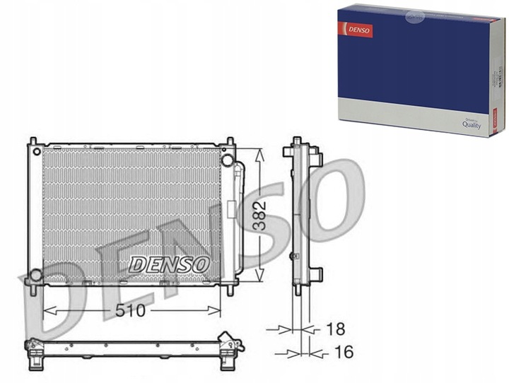 фото №1, Denso радиаторов двигателя den, drm23100