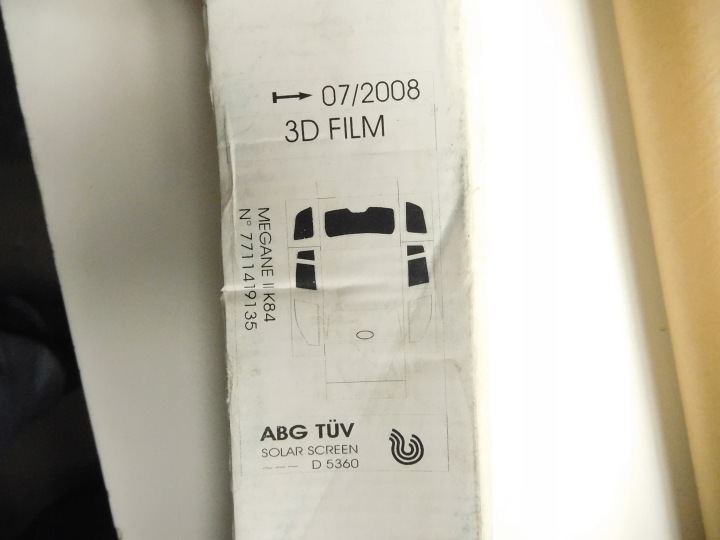 фото №6, Комплект плівка na скла renault megane ii 7711419135