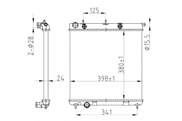 фото №2, Nrf радіаторів citroen c2 03- peugeot 207 06-