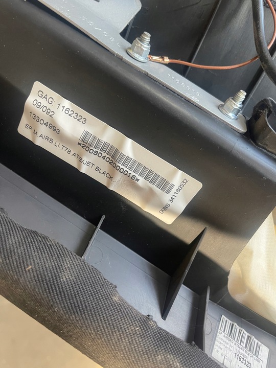 фото №5, Opel insignia a универсал подушка подушка безопасности сиденья зад