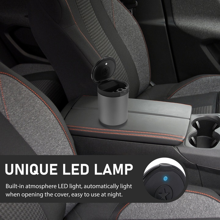 фото №5, Portable авто пепельница practcial car пепельница led