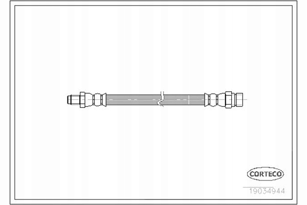 фото №12, Corteco 19034944 шланг тормозной гибкий