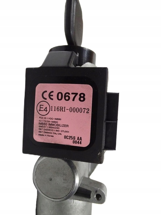 фото №11, Замок запалювання + ключ + імобілайзер chevrolet spark iii 3 m300 2009-2013 - 96943293