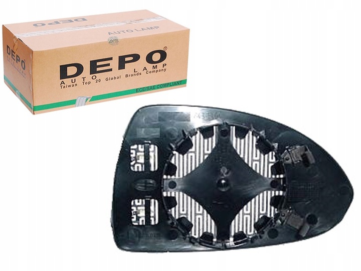 фото №1, Скло дзеркало pr opel corsa d 06- depo