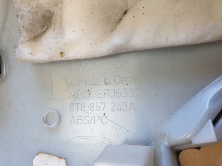 фото №7, Защита обшивка стойка d правые левый зад audi a5 8t sportback оригинальный номер европа