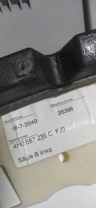 фото №2, Левая обшивка стойка b audi a8 d4 4h0867239c fj3