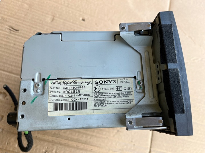 фото №4, Радио sony cdx-5f821r mp3 cd ford c-max 2004-2007