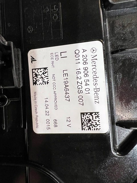 фото №10, Mercedes c 206 повний led performance ліва фара