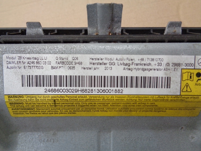 фото №11, Панель консоль подушка безпеки w246 b-klasa оригінал європа