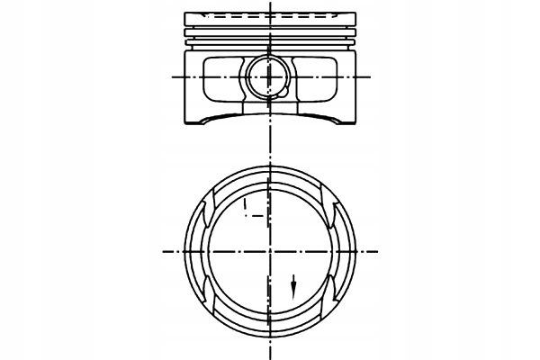 фото №2, Поршень 76 51 std audi a2 seat arosa cordoba cordoba vario ibiza ii