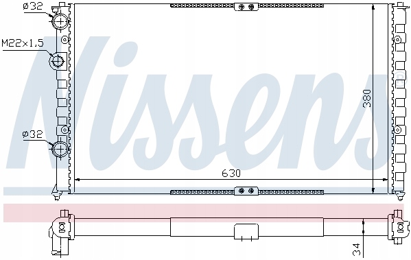фото №12, Nissens радіаторів двигуна seat inca 95- 1.4 i