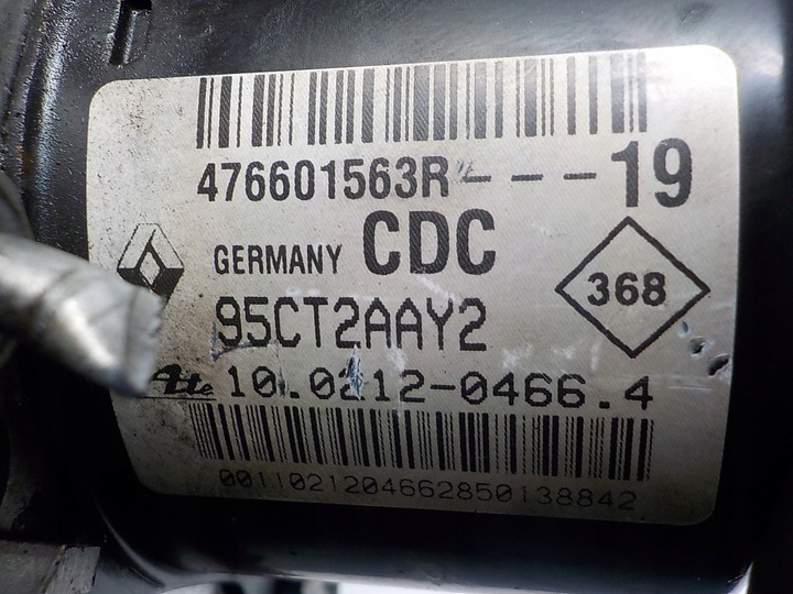 фото №9, Renault scenic iii насос abs 476601563r 10.0212-0466.4