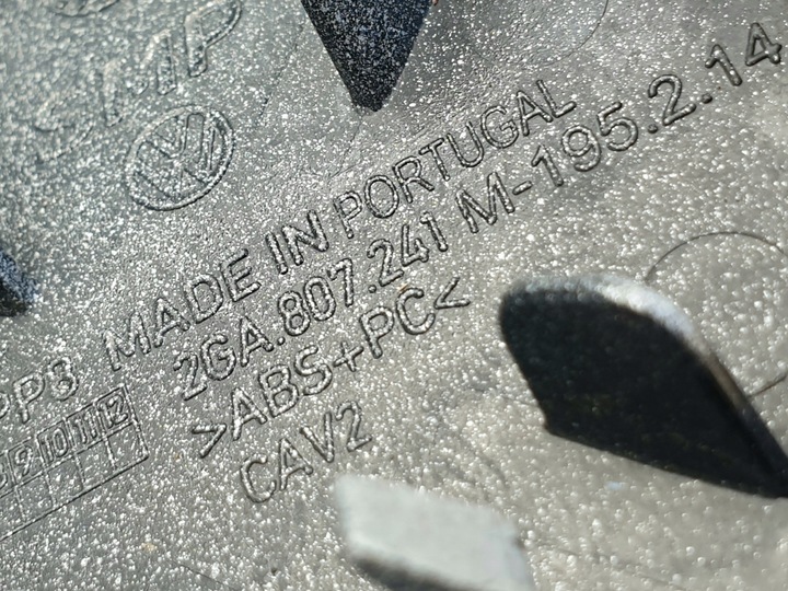 фото №7, Заглушка бампера фаркоп перед vw t-roc 2ga807241m