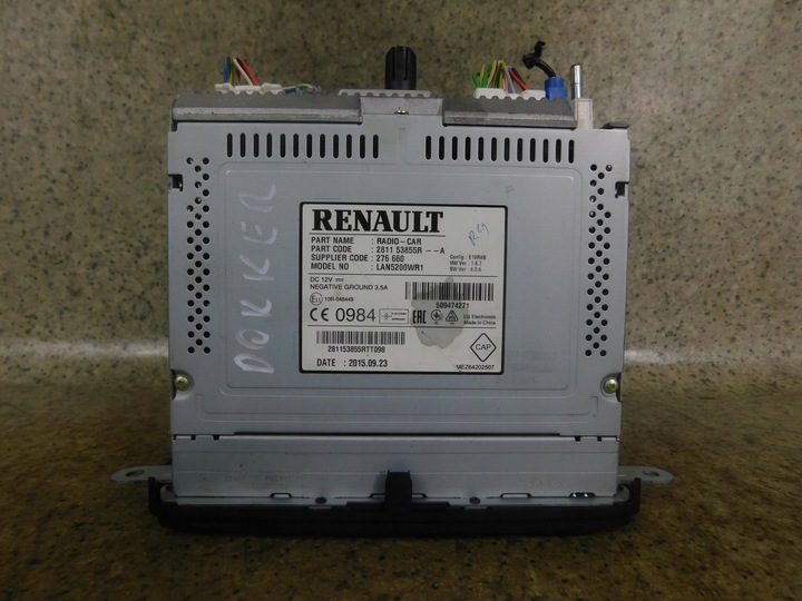 фото №7, 281153855r радіо навігація aux usb dacia доккер 1.5 dci 2012-2021