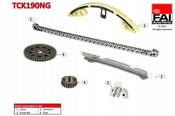 фото №2, Fai набір ланцюга розподільний вал honda jazz 1,3 02- fa