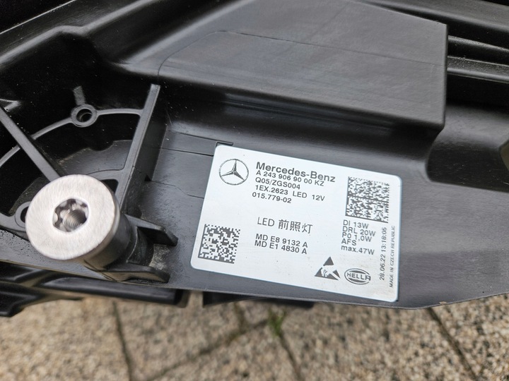 фото №15, Mercedes eqb w243 лампа фара правий права a2439069000