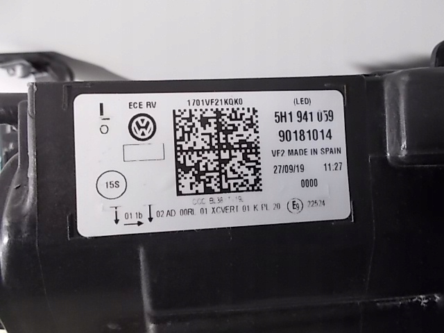 фото №12, Лампа vw golf viii 5h 19-25 5h1941059 iq light полный led оригинал европа