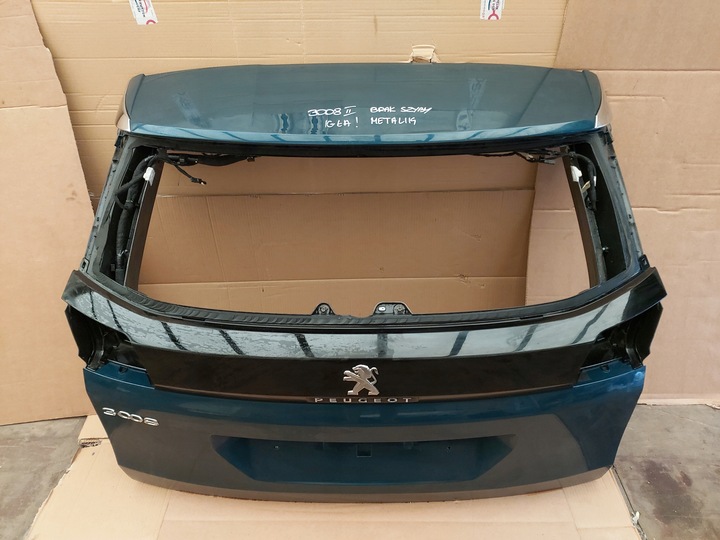 фото №1, Peugeot 3008 ii крышка зад идеальное состояние без гидроусилителя стёкла