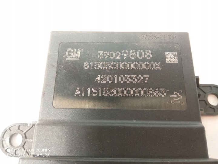 фото №2, Opel astra k модуль датчиків 6 pdc 39029808