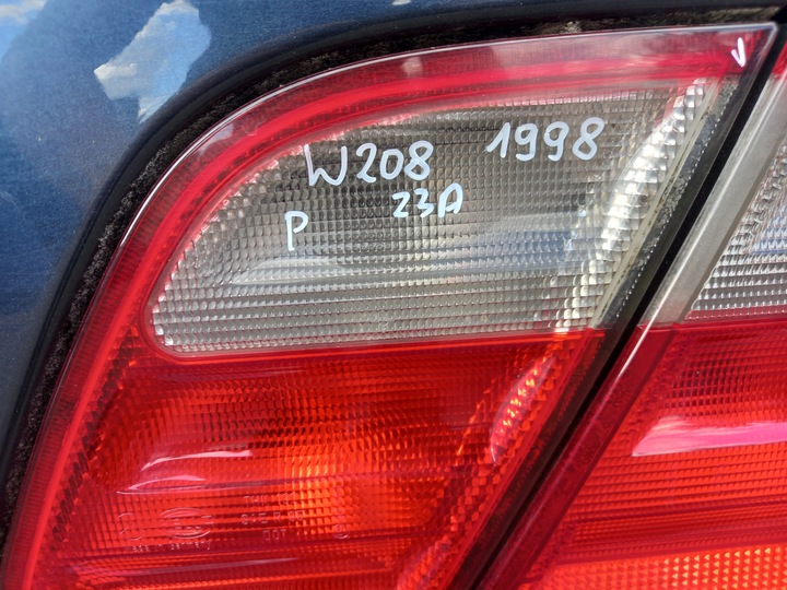 фото №5, Mercedes clk c208 w208 лампа правые зад правая крышка