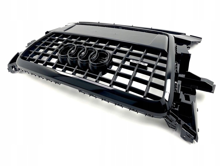 фото №12, Audi q5 8r 08-12 стиль s-line решётка радиатора решётка чёрный блеск bez pdc