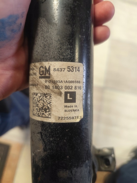фото №7, Амортизатори зад лівий opel insignia b номер org 84375314