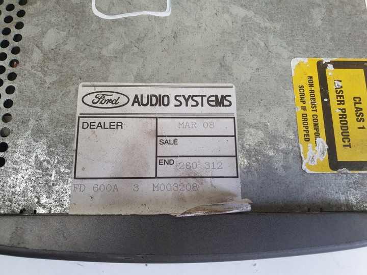 фото №3, Ford focus mk1 transit mk6 radioodtwatrzacz cd радио 6000cd 3s51-18c815-bb