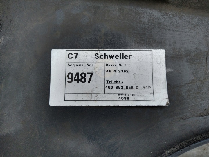 фото №14, Audi a6 c7 4g молдинг накладка порогова права поріг 4g0853856g