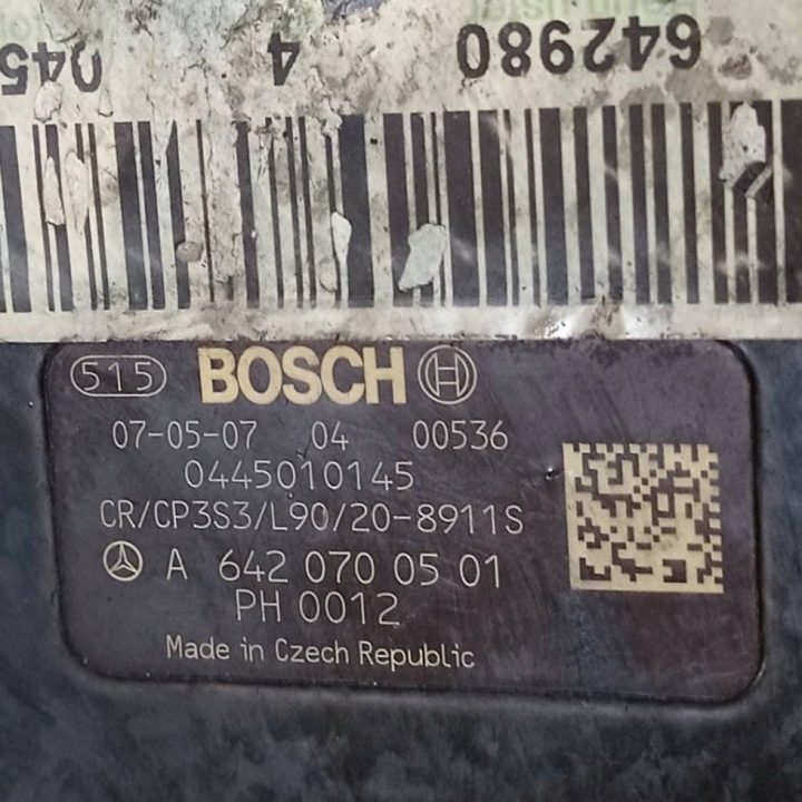 фото №8, Насос топливная рейка jeep commander 3.0 crd v6 24v a6420700501 0445010145 bosch