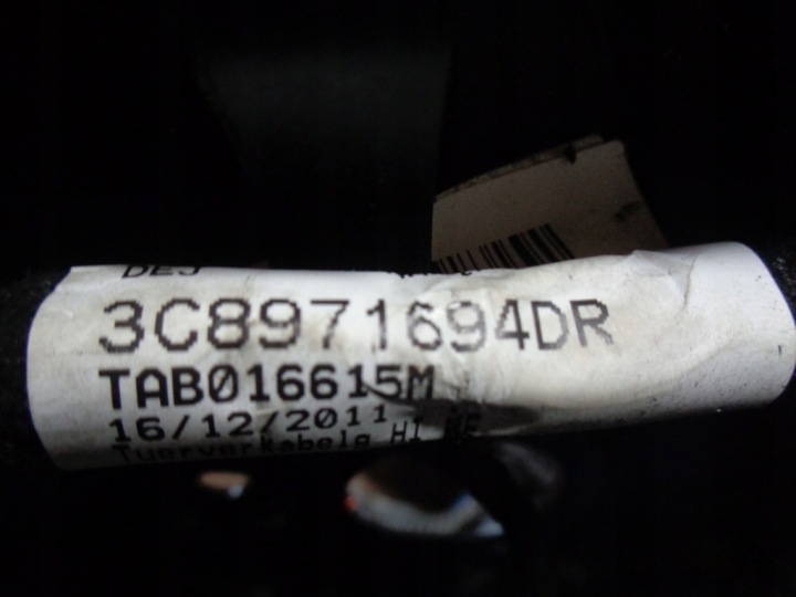 фото №5, Джгут двері 3c8971684 зад праве vw passat cc 14r.
