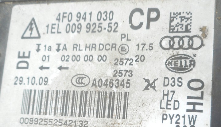 фото №12, Audi a6 c6 рестайлинг лампа правая передняя перед ксенон 4f0941030cp 8k0941597