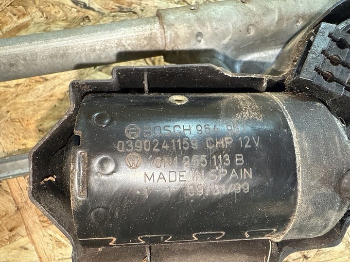 фото №8, Volkswagen polo iii 6n 6n2 6nf з спереди механизм i моторчик дворник