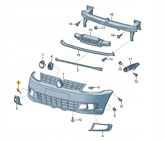 фото №3, Заглушка вушка фаркоп бампера vw caddy aso