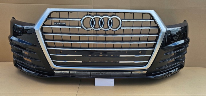 фото №1, Бампер переднее перед audi q7 4m0 s-line 4xpdc spr обшивка чёрный ly9t