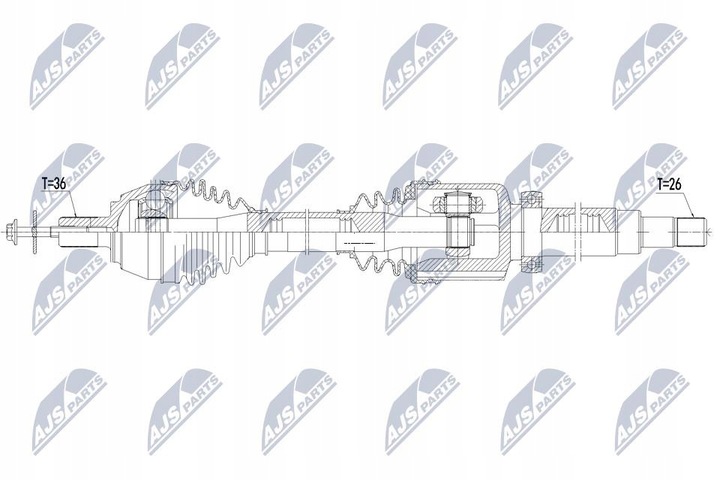 фото №1, Nty полуось приводная