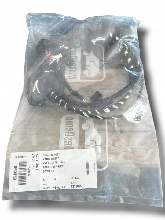 фото №1, Vw golf vii джгут двері праві зад 5g4971694t