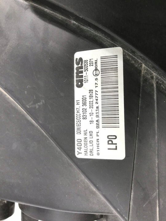 фото №14, Ssangyong rexton передняя правая лампа 83102 36001