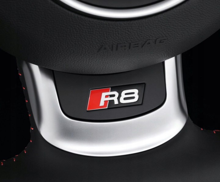 фото №8, Audi r8 420 емблема знак логотип кермо - червоний 2006 - 2015