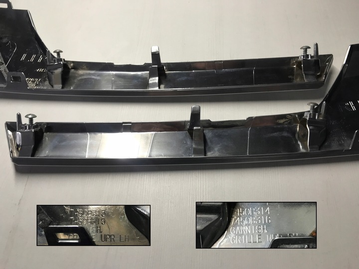 фото №10, Mitsubishi outlander 3 iii рестайлінг 2018-2021 планки решітка радіатор